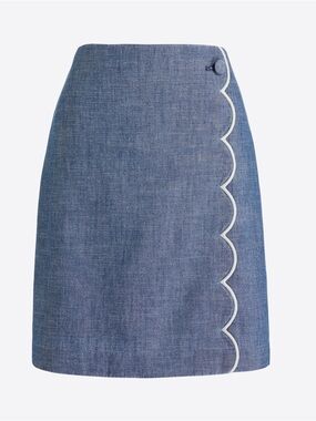 J. Crew Scallop Front Mini Skirt Size 4